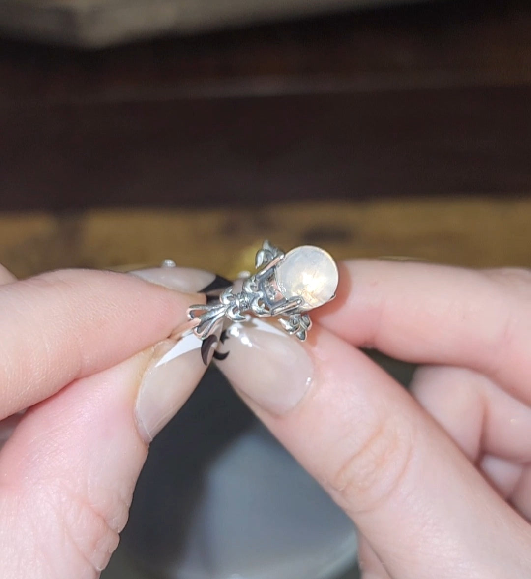 Blue Needle Quartz Ring A