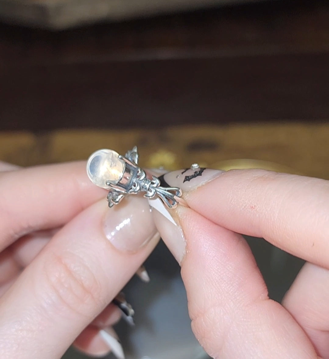 Blue Needle Quartz Ring A