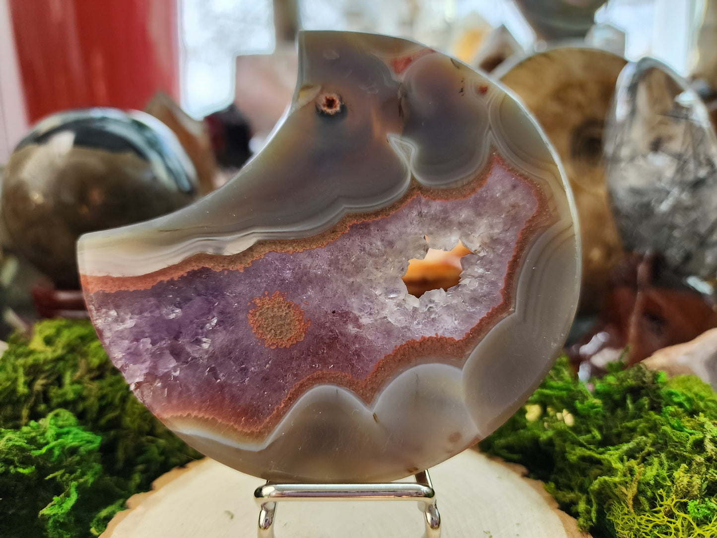 Amethyst and Agate Moon