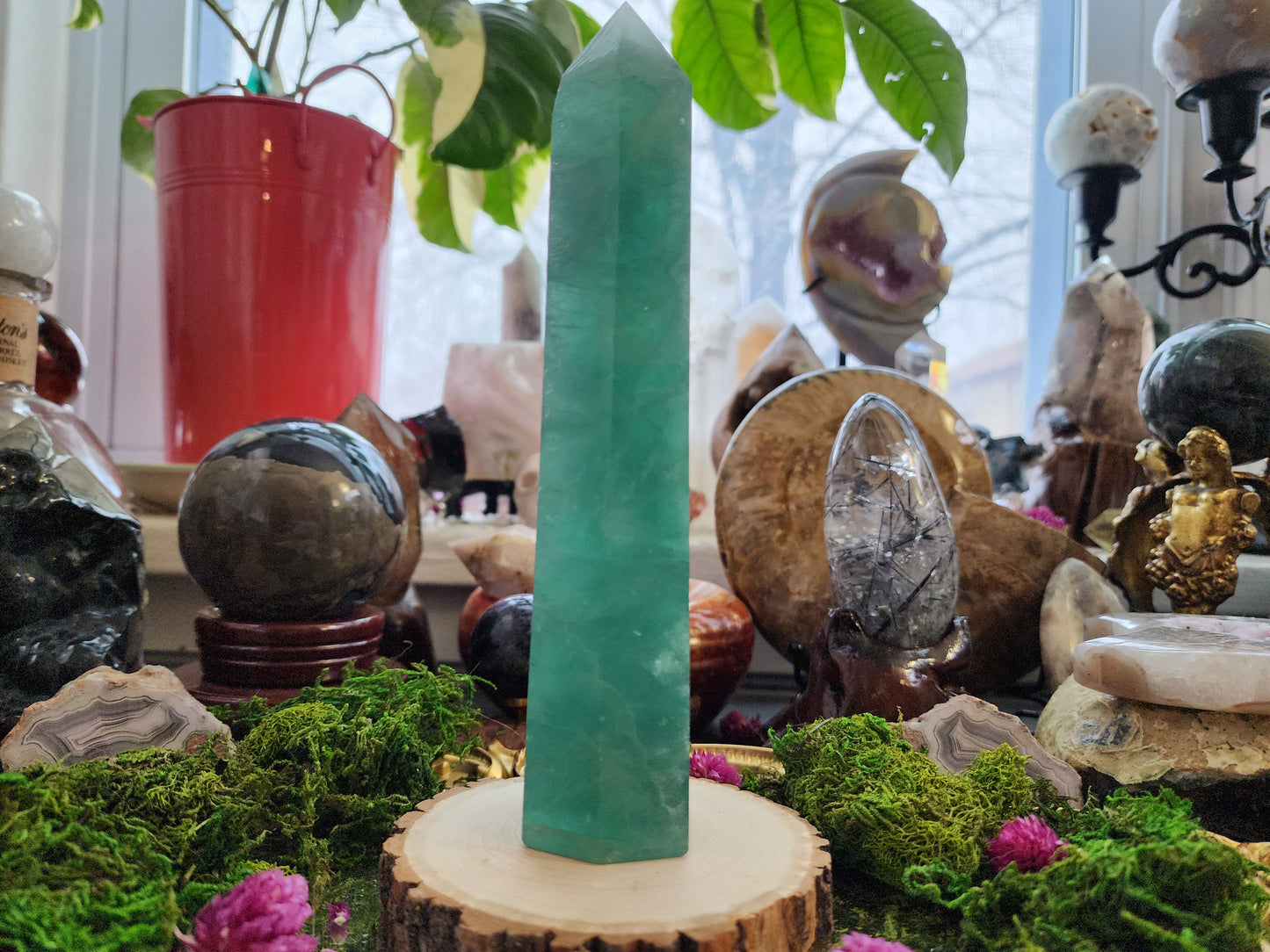 Green Fluorite Tower