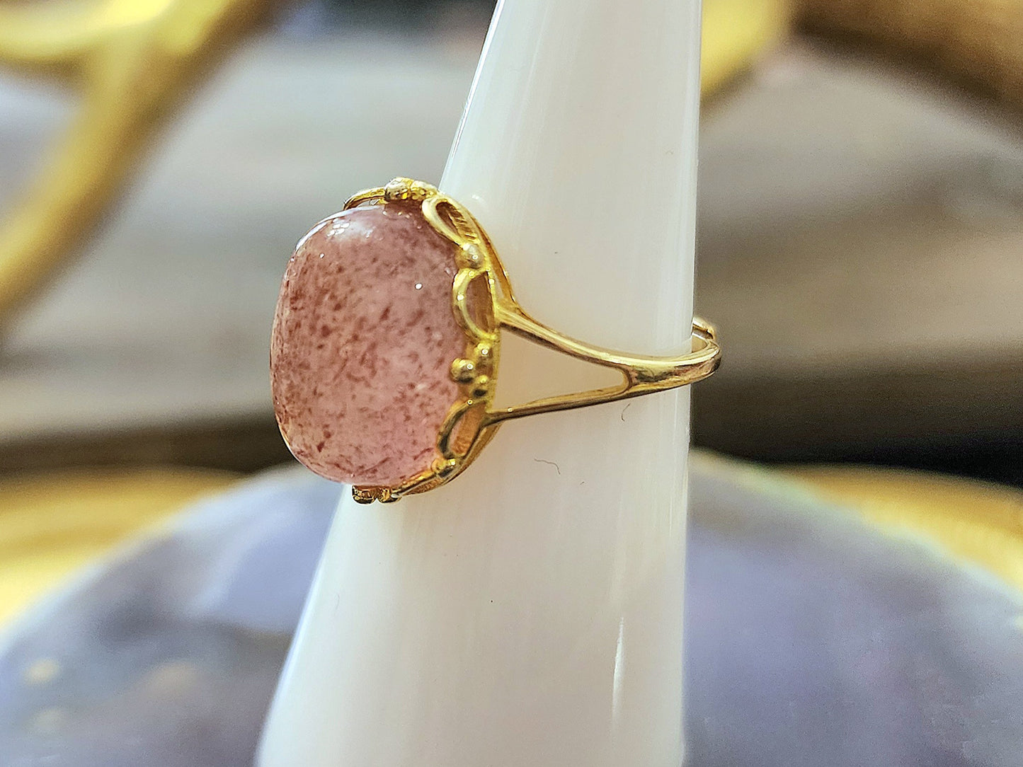 Strawberry Quartz Ring