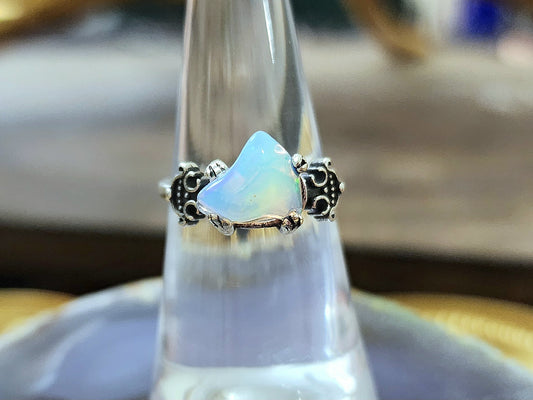 Raw Welo Opal Ring