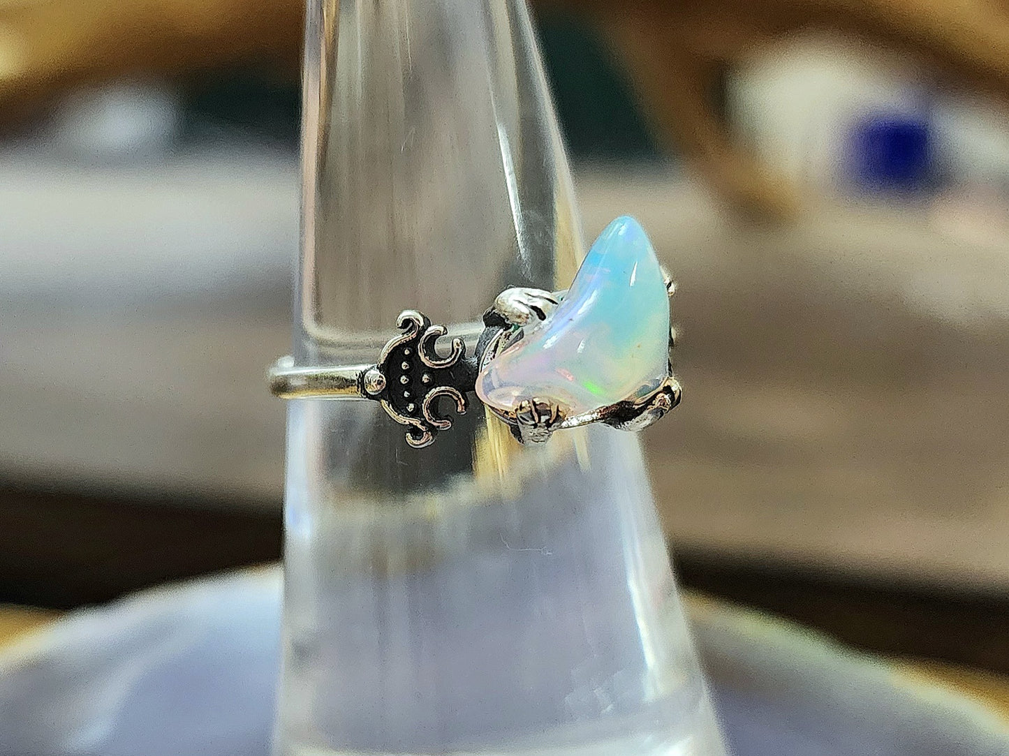 Raw Welo Opal Ring