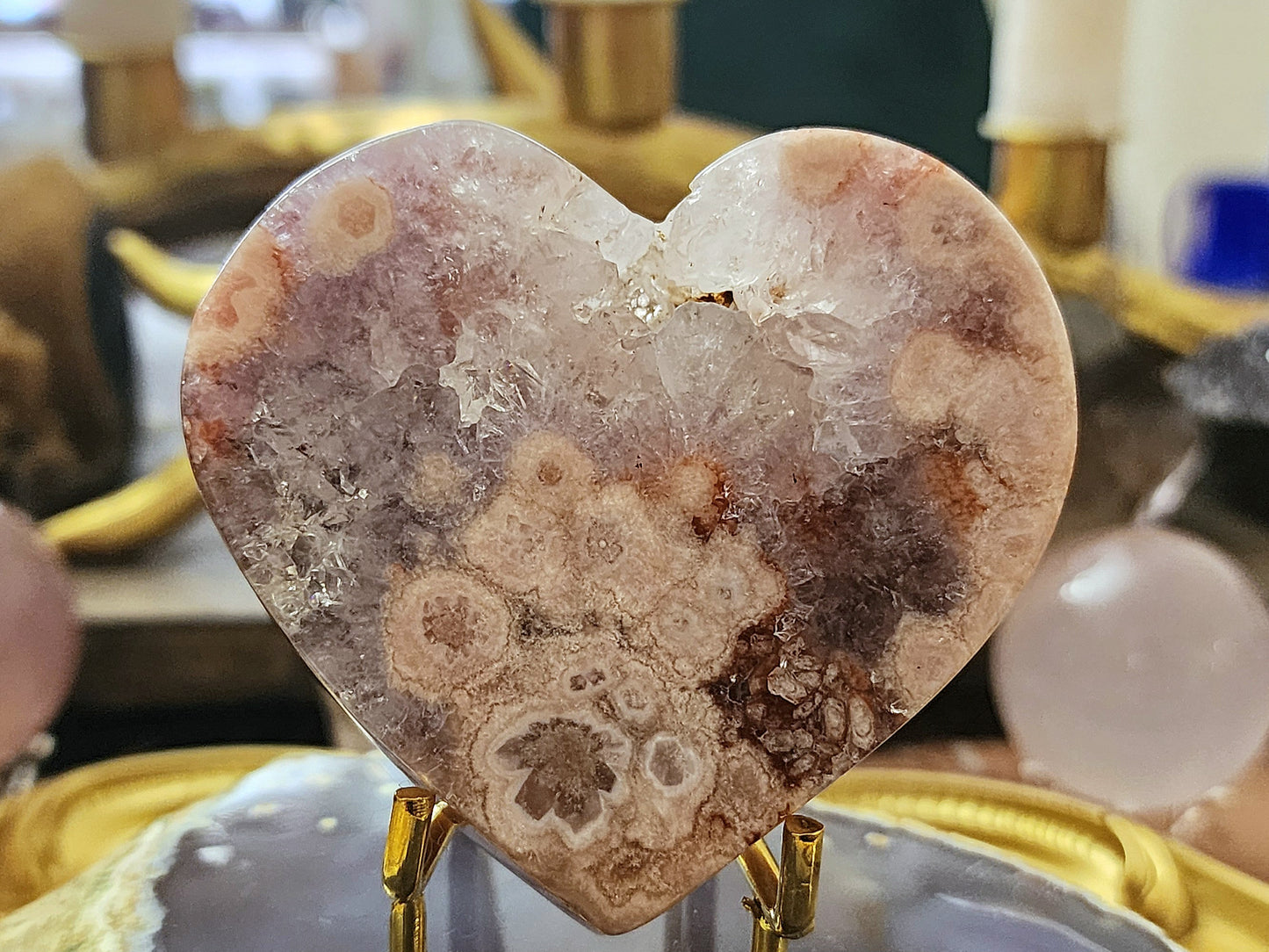 Pink Amethyst Heart