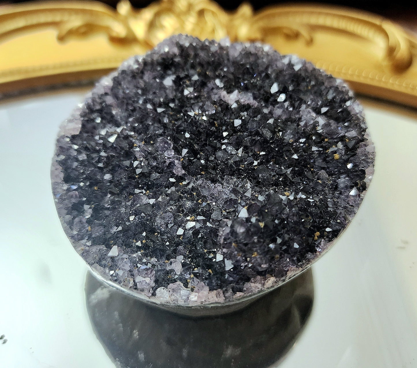 Black Amethyst Cut Base