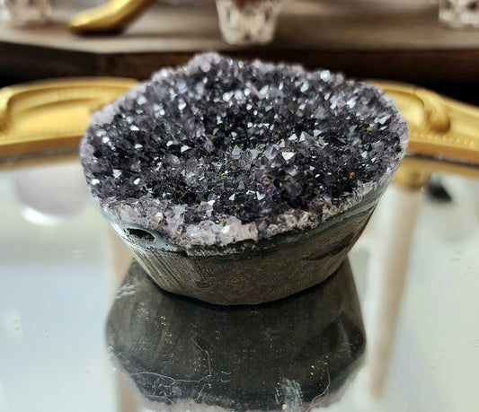 Black Amethyst Cut Base