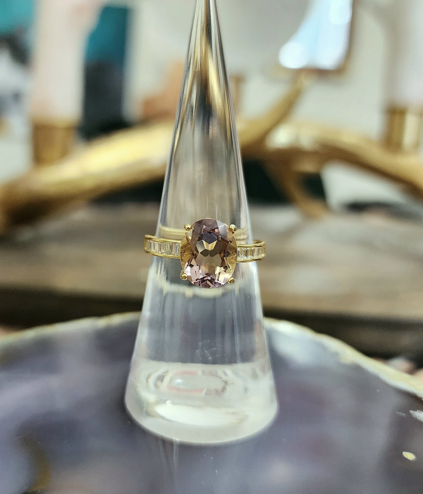 Golden Ametrine Ring