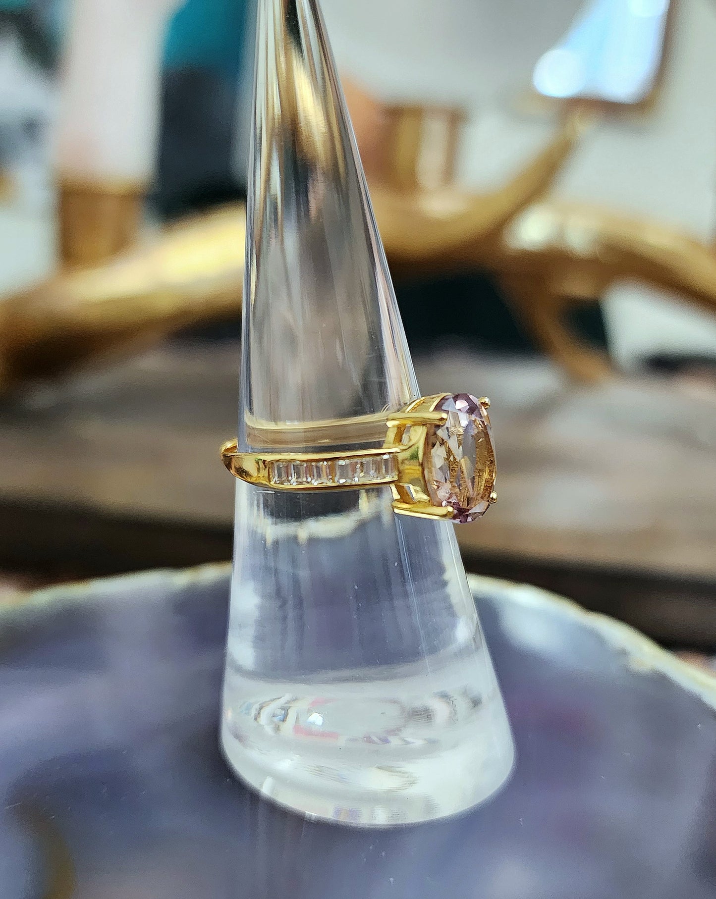 Golden Ametrine Ring