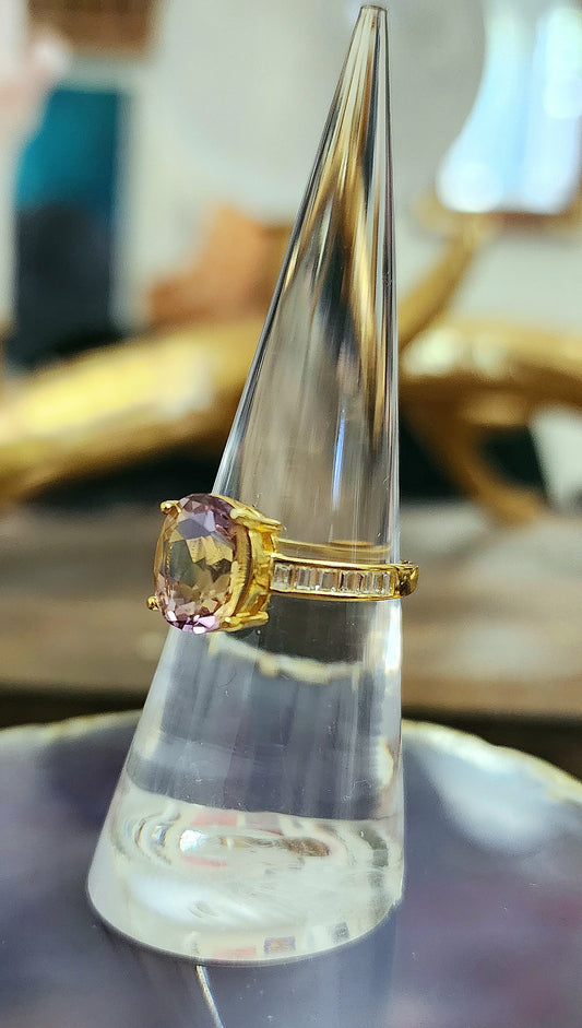 Golden Ametrine Ring