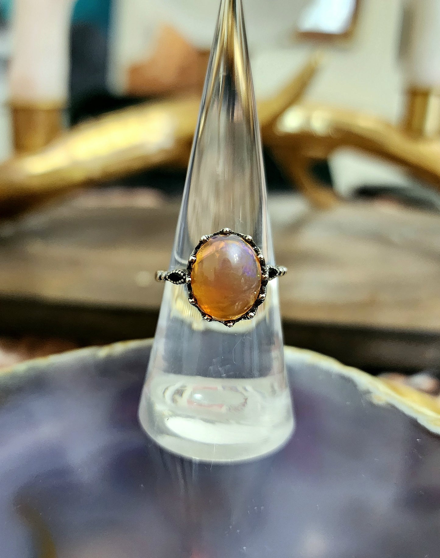 Fire Opal Ring