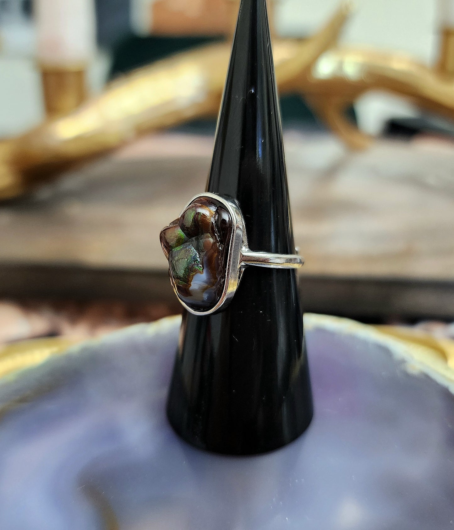 Fire Agate Ring