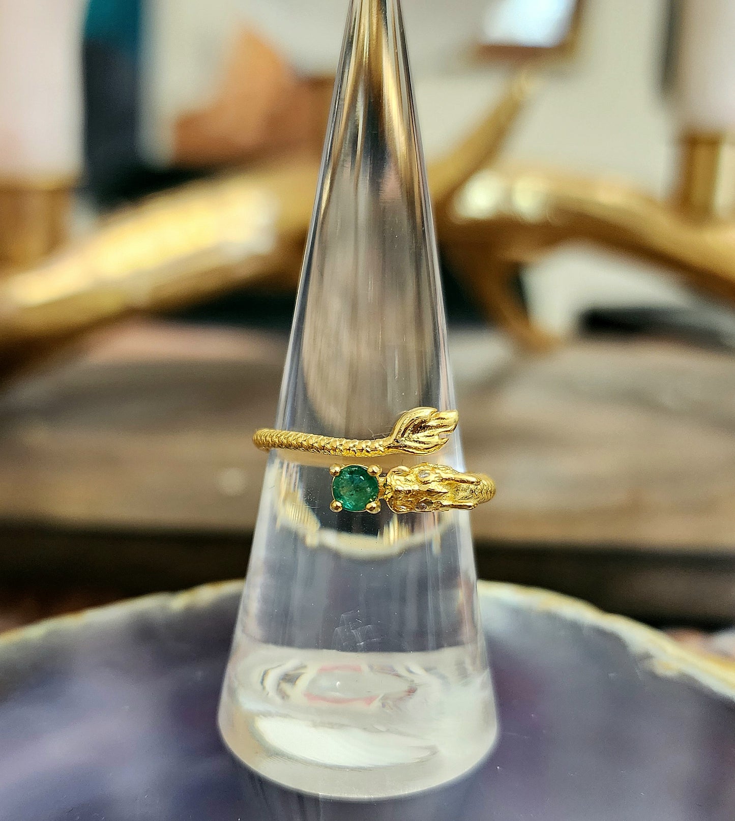 Emerald Dragon Ring