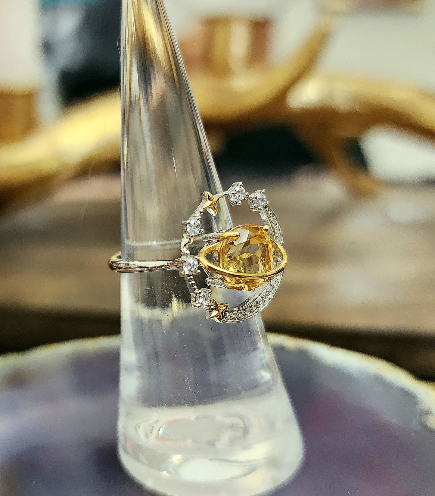 Celestial Citrine Ring