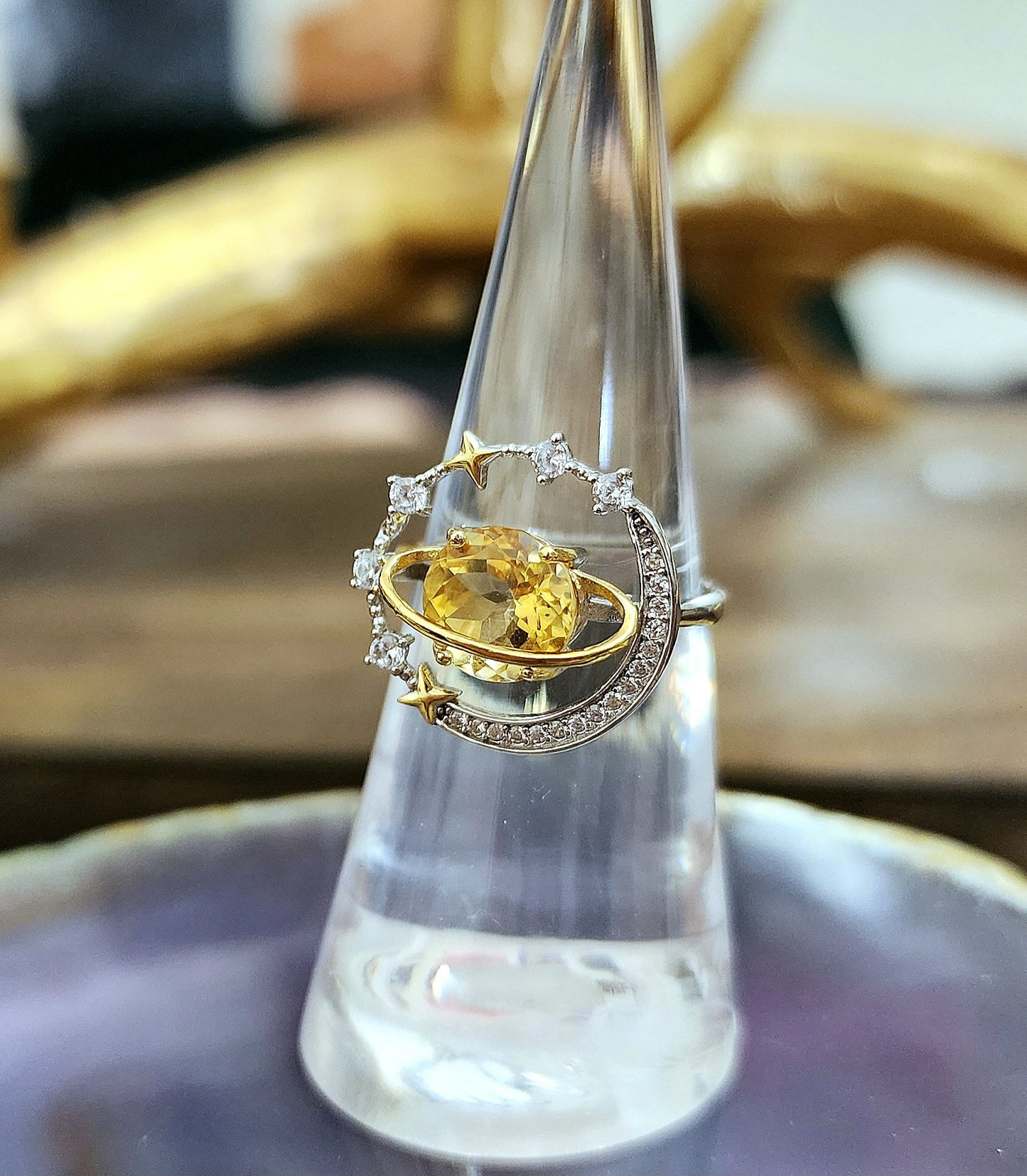 Celestial Citrine Ring