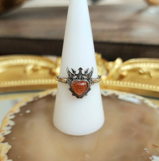 Joan of Arc Sunstone Ring