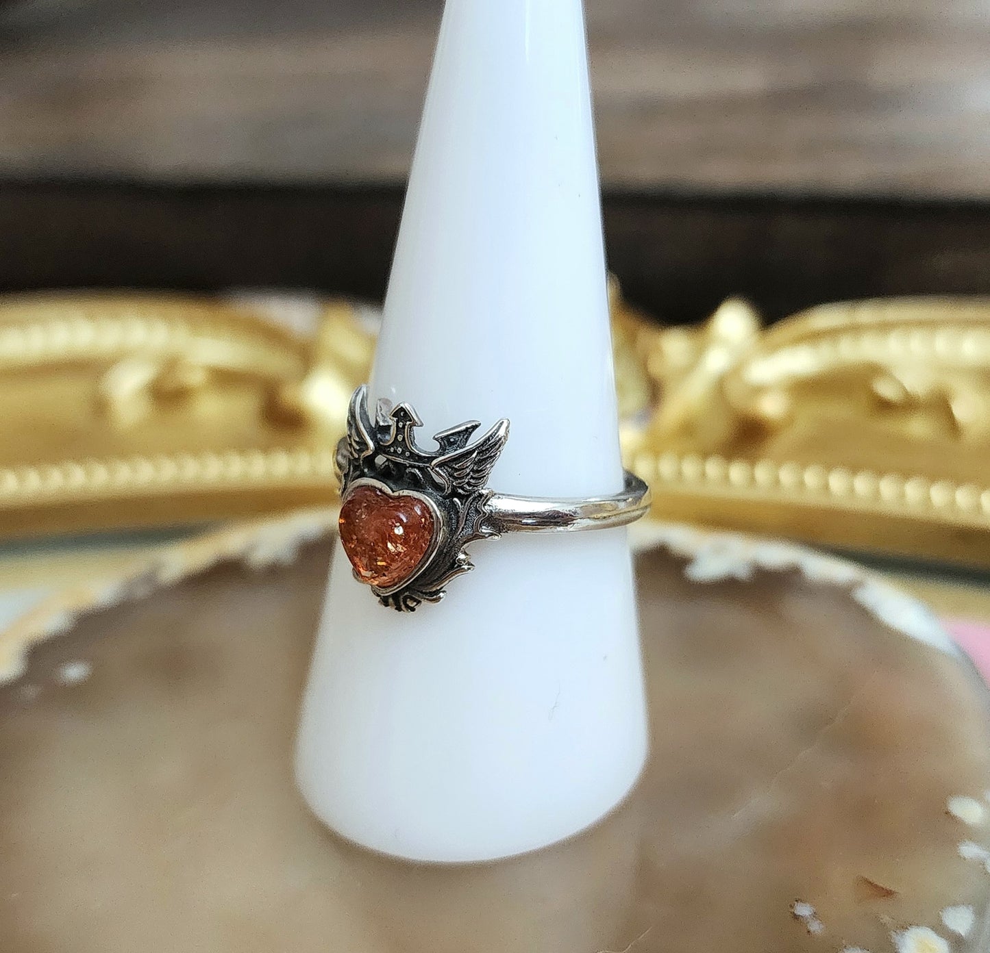 Joan of Arc Sunstone Ring
