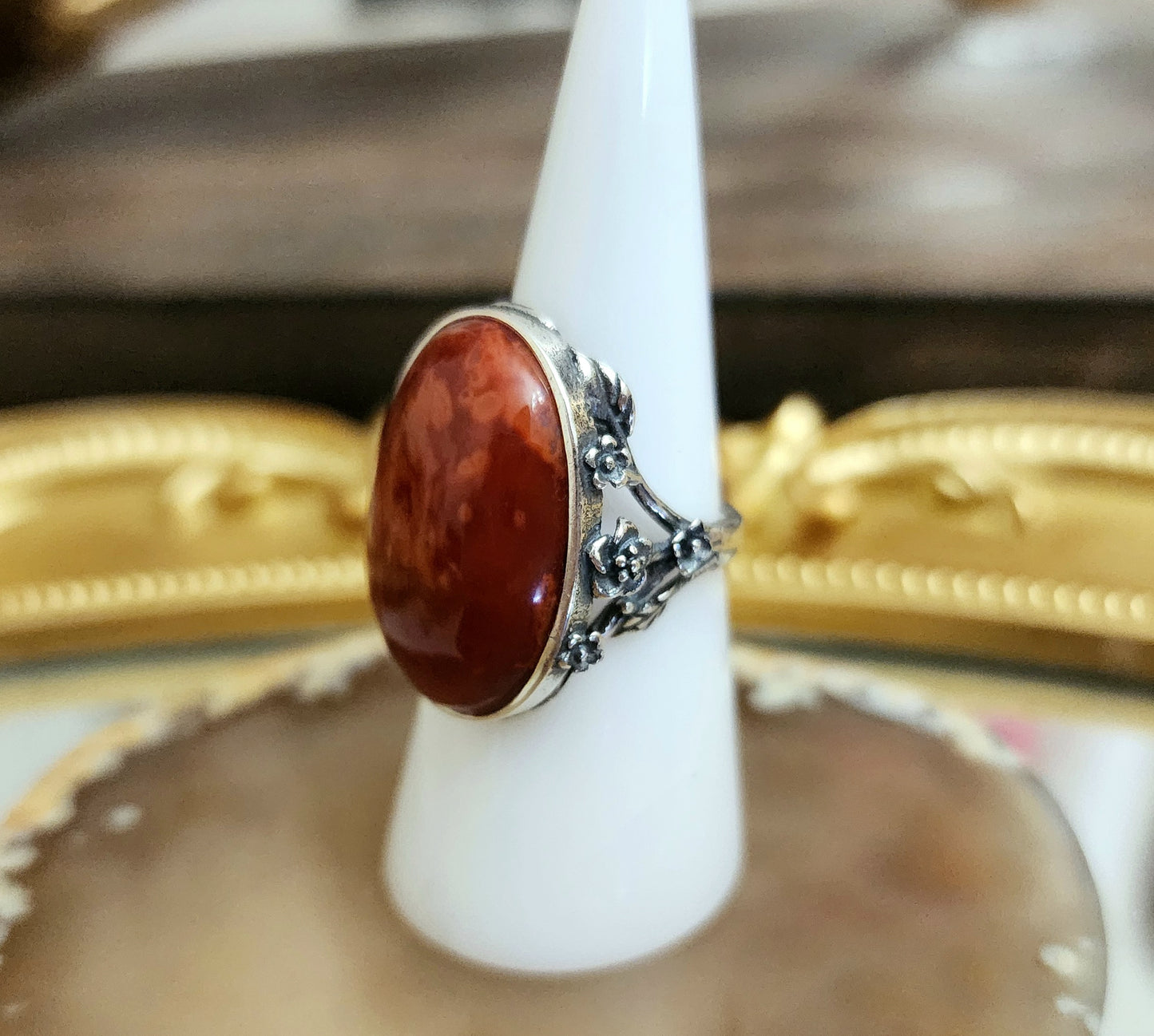 The Red Queen Carnelian Ring