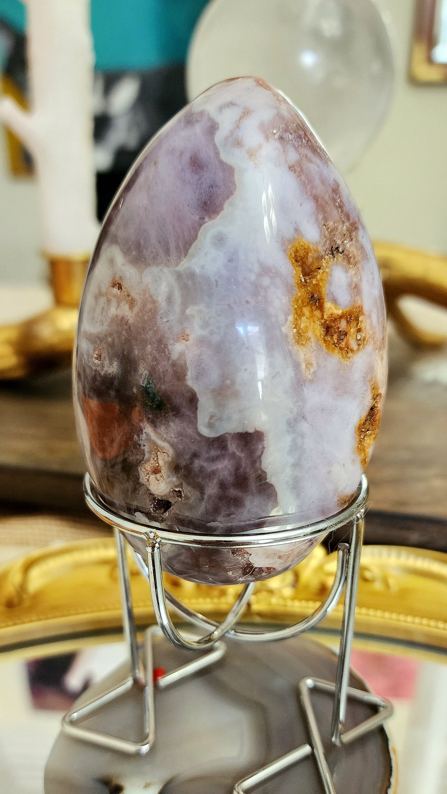 Druzy Pink Amethyst Egg