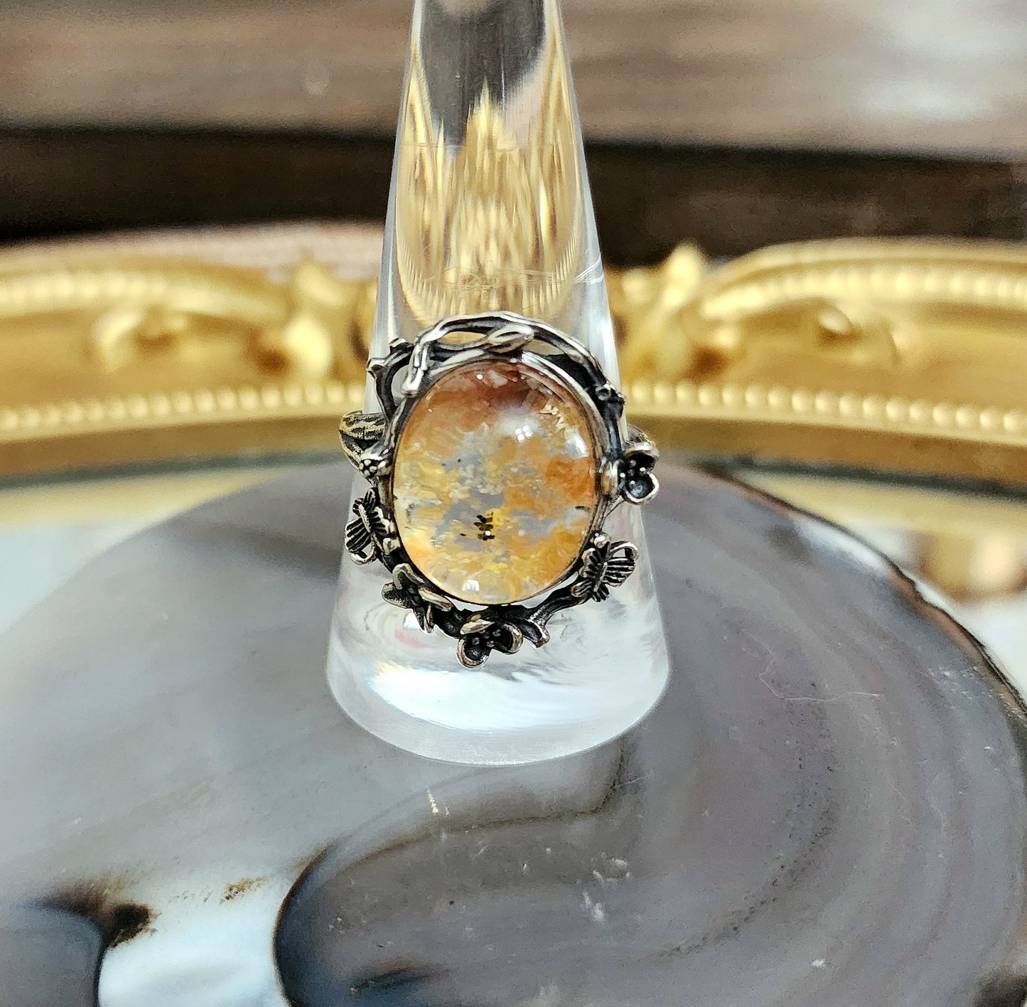 Autumn Leaves Garden Quartz Ring