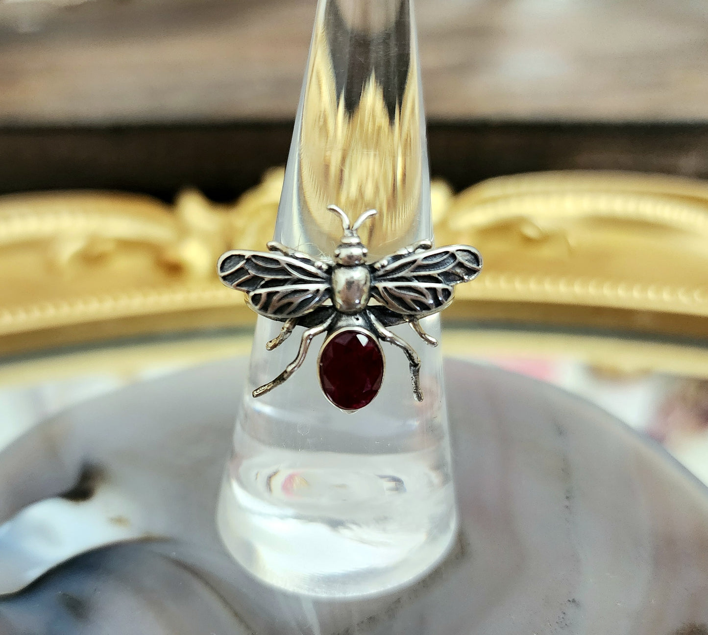 Queen Bee Ruby Ring