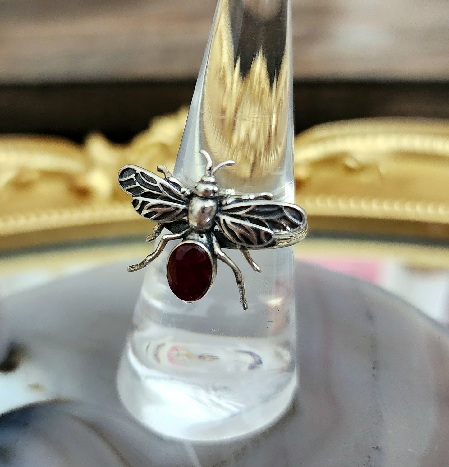 Queen Bee Ruby Ring