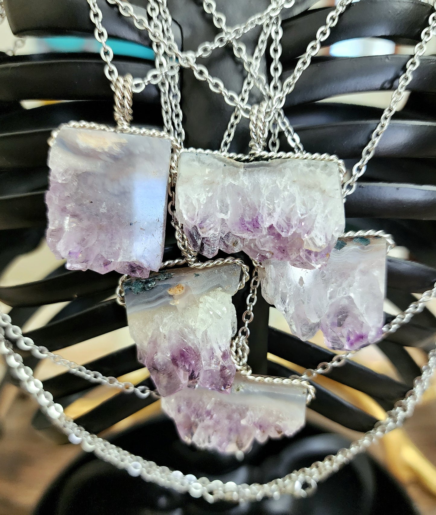 Amethyst Cluster Pendant