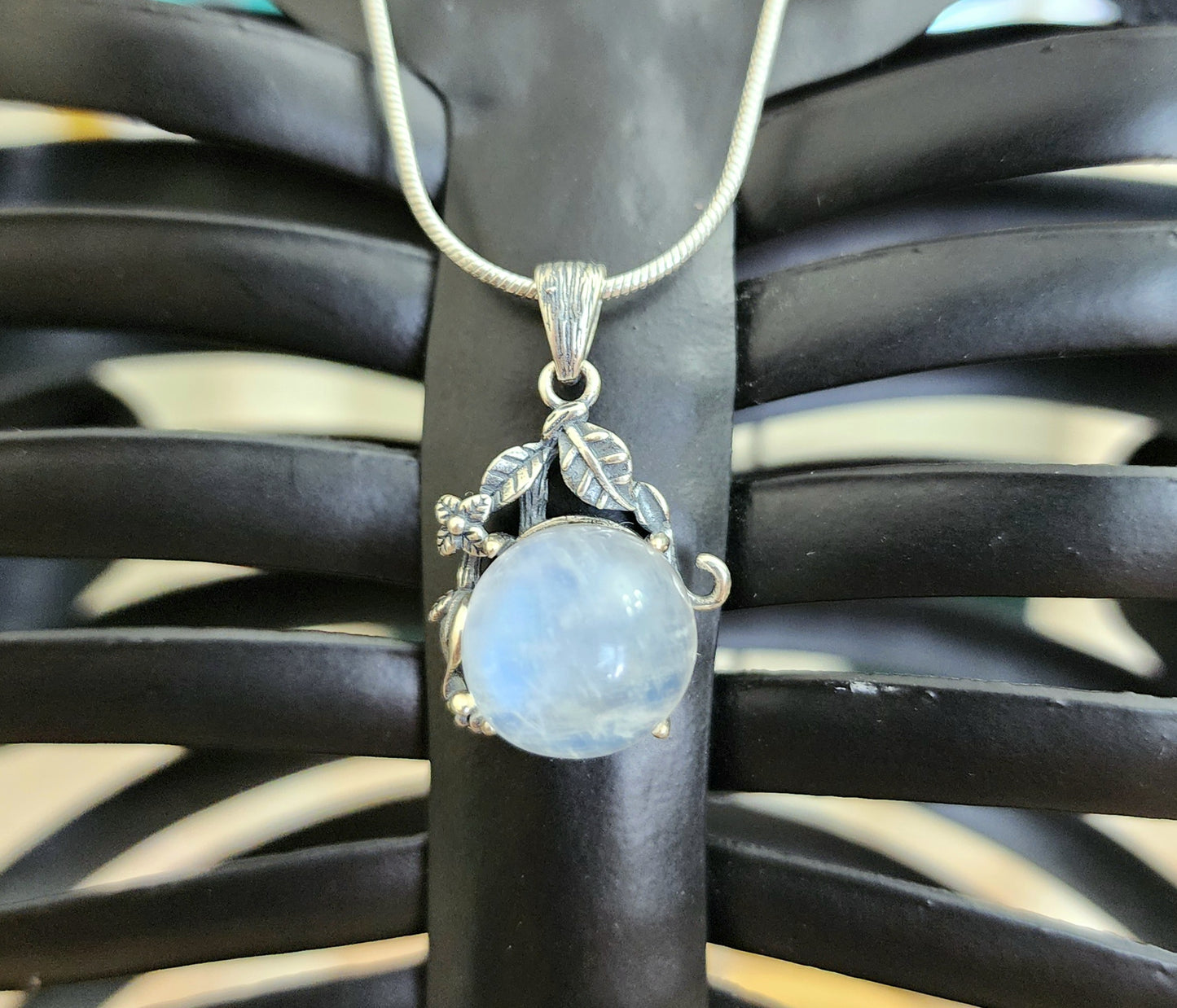 Moonstone Orb Pendant