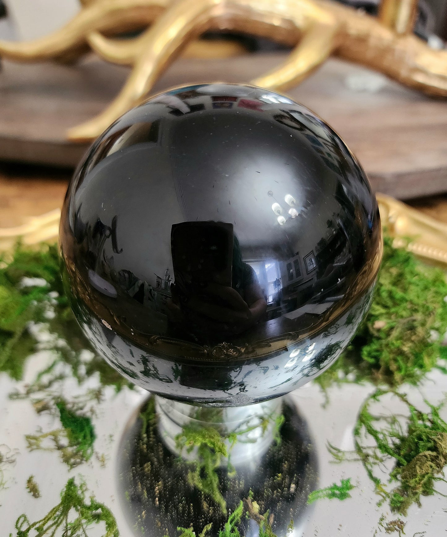 Rainbow Obsidian Sphere