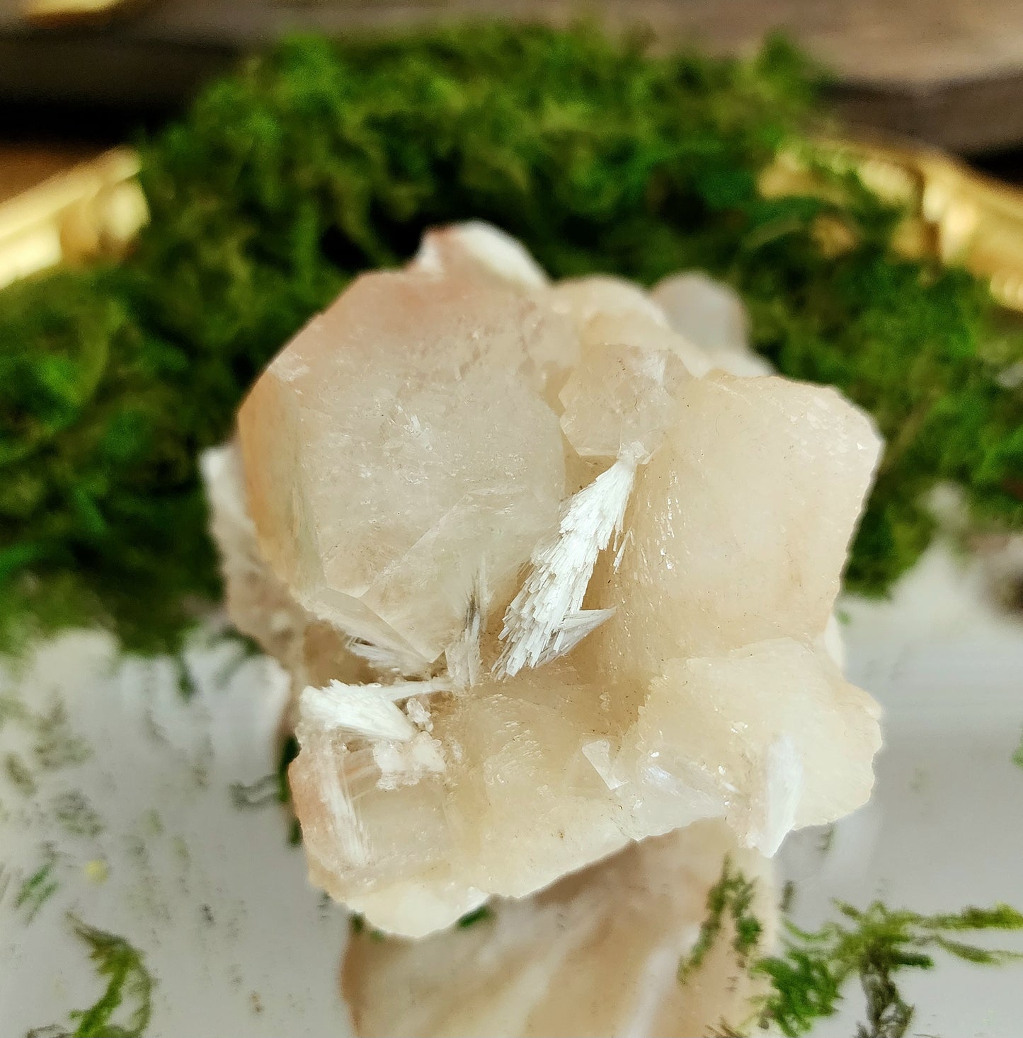 Red Apophyllite and Stilbite Specimen