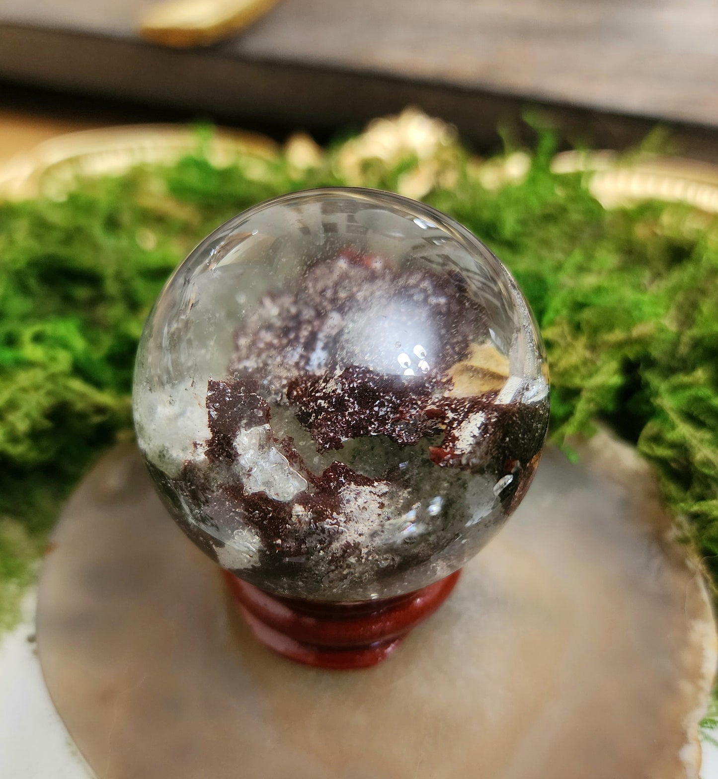 Flashy High Quality Garden Quartz Sphere