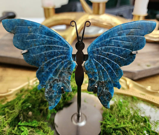 Blue Apatite Butterfly Wings