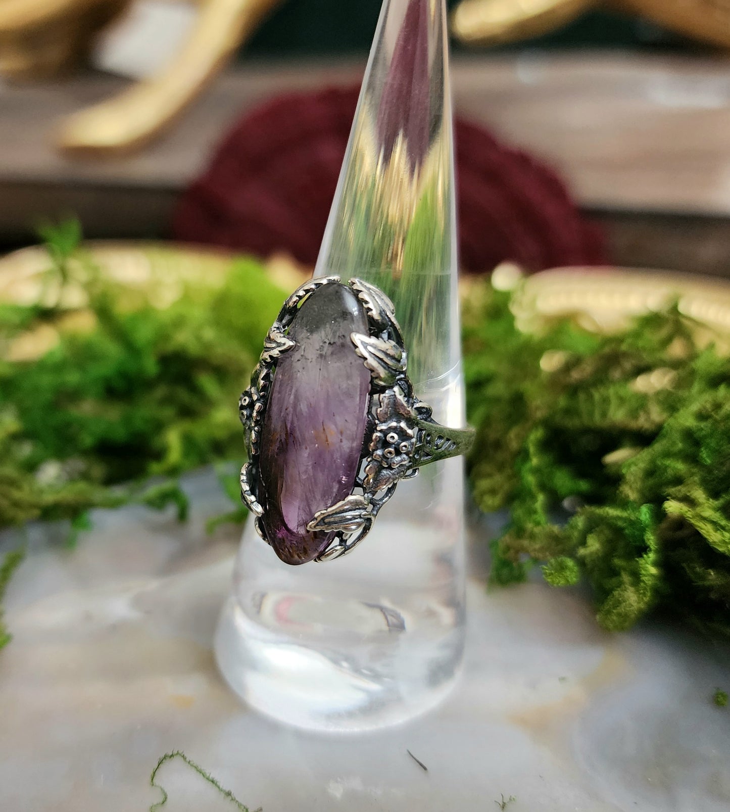 Auralite 23 Floral Ring