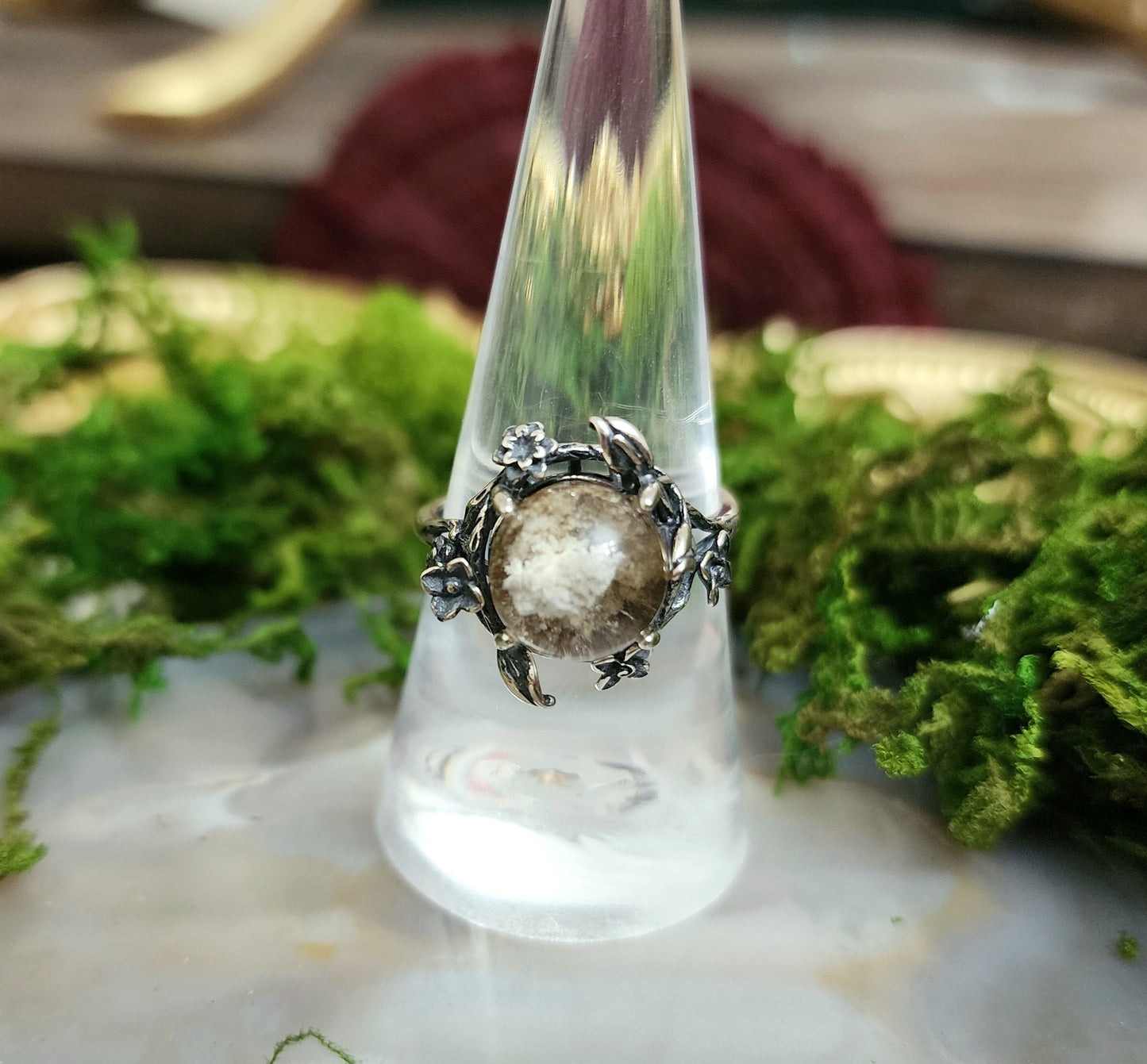 White Garden Quartz Ring