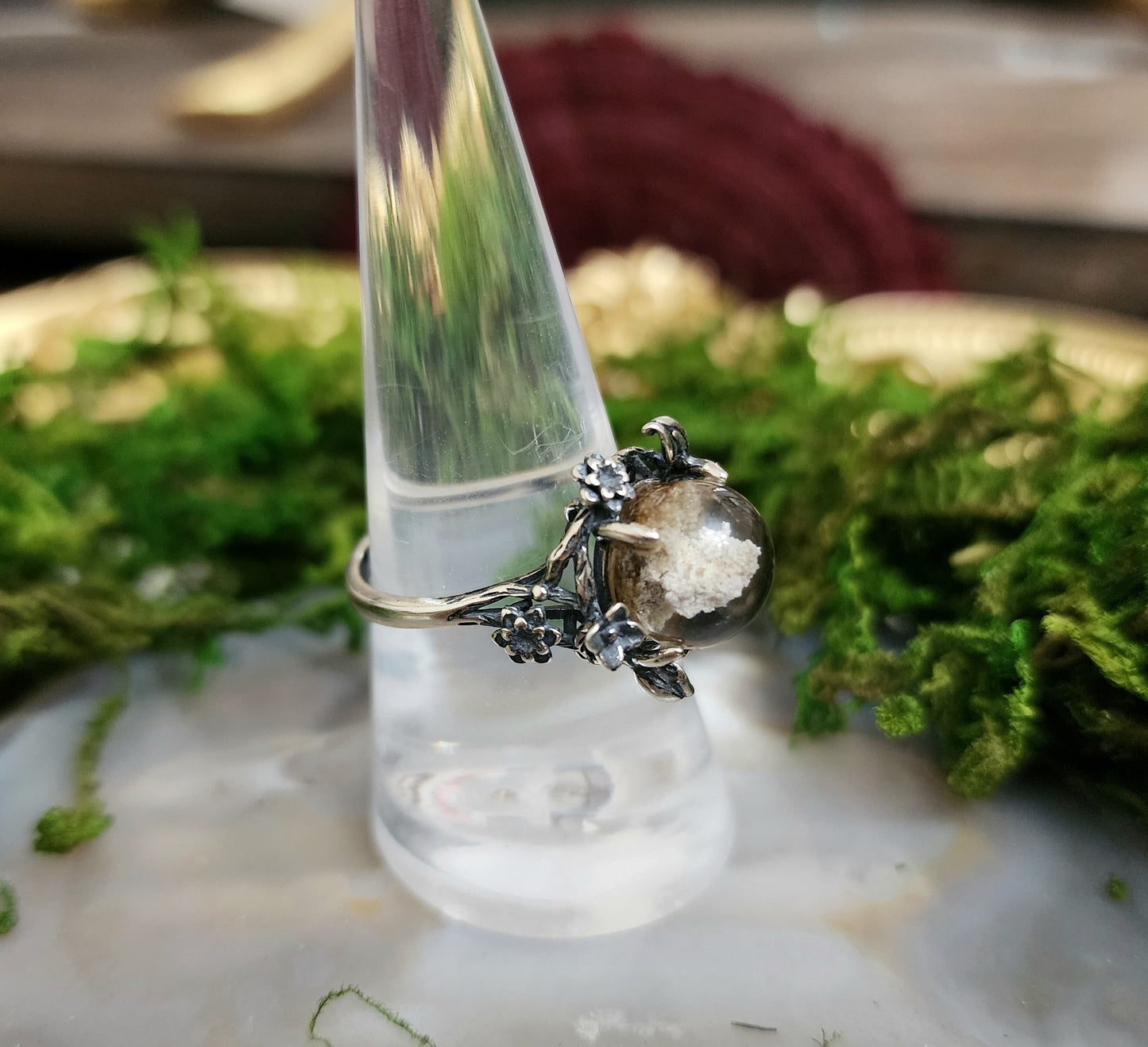 White Garden Quartz Ring