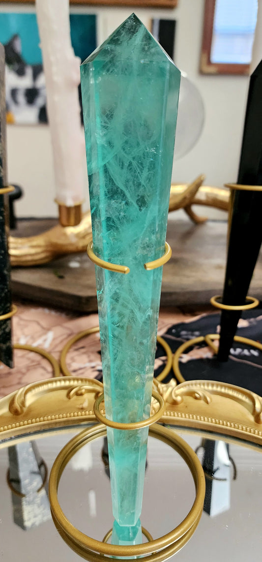 Lake Green Fluorite Wand B