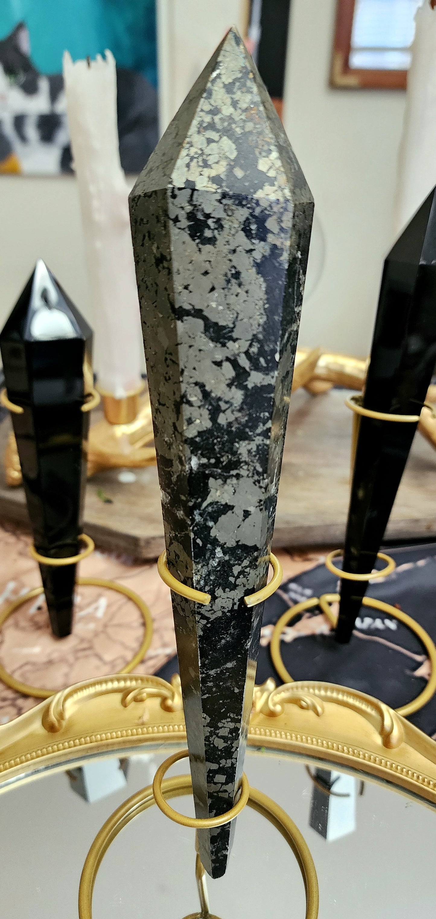 Pyrite and Magnetite Wand B