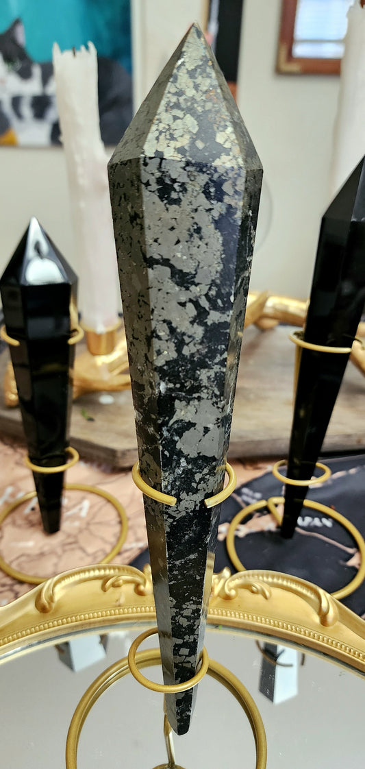 Pyrite and Magnetite Wand B