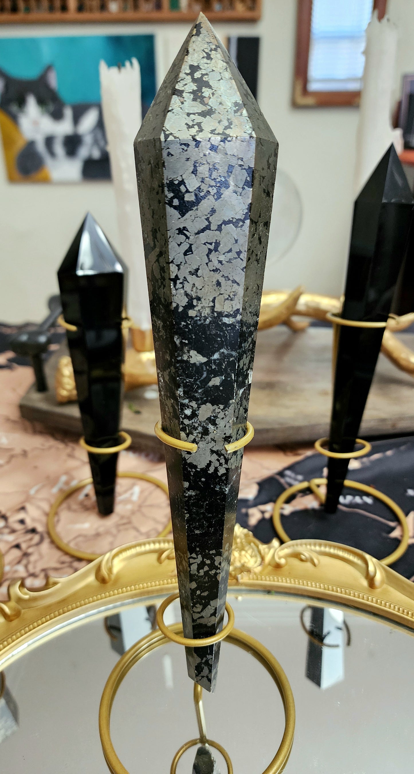 Pyrite and Magnetite Wand B