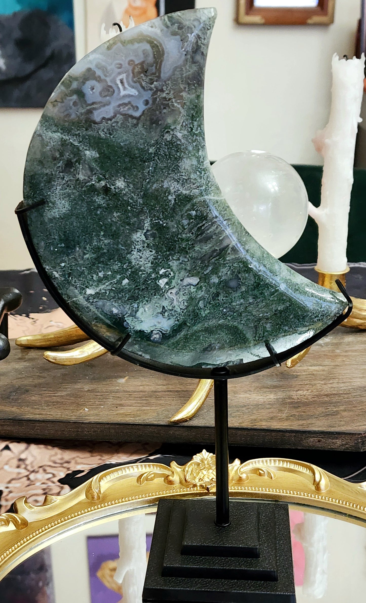 Moss Agate Moon A