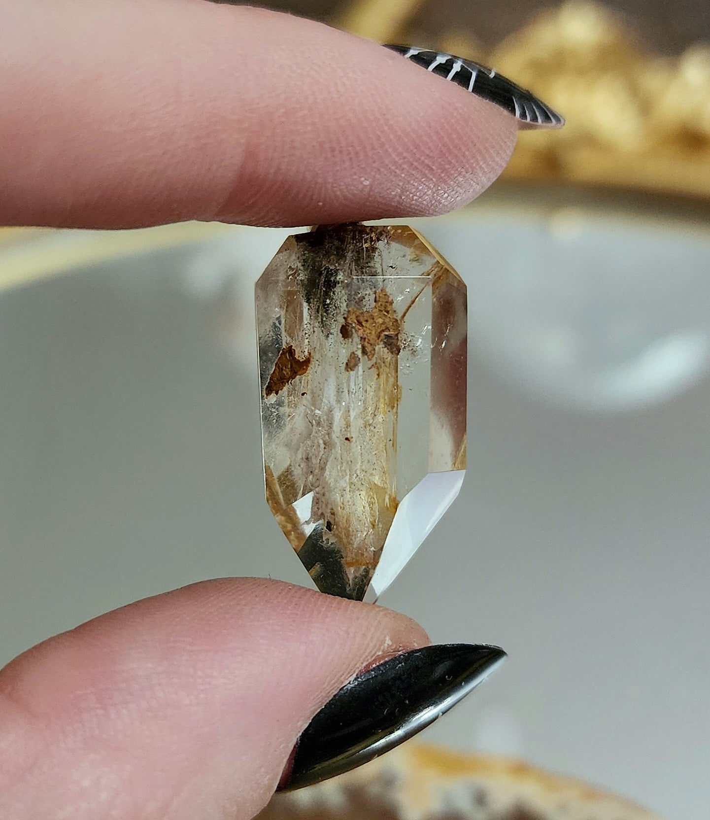 Garden Quartz Point Pendant B