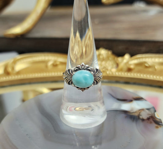 Larimar Oval Ring