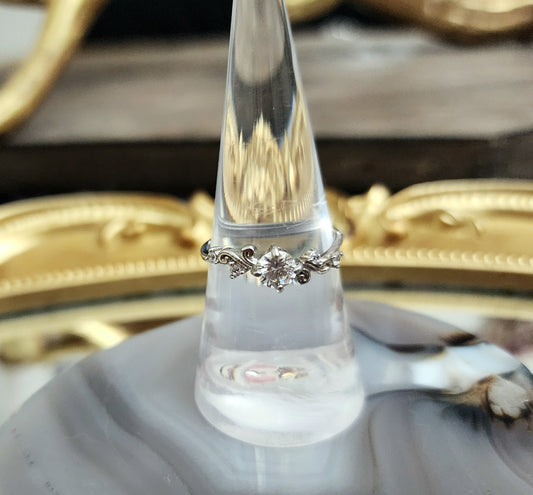 Dainty Moissanite Ring