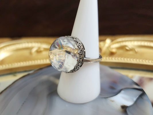 Oil Spill Quartz Ring