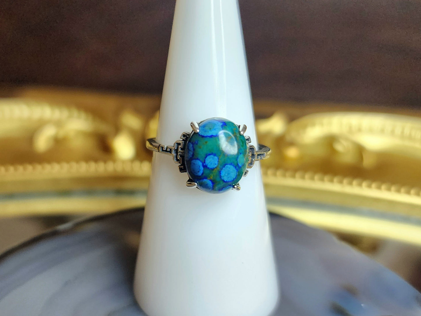 11mm Chrysocolla Ring A
