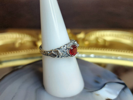 Red Garnet Vampire Ring