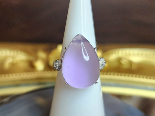 Teardrop Amethyst Ring