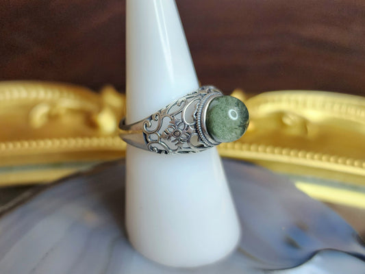 Garden Quartz Mini Sphere Ring C