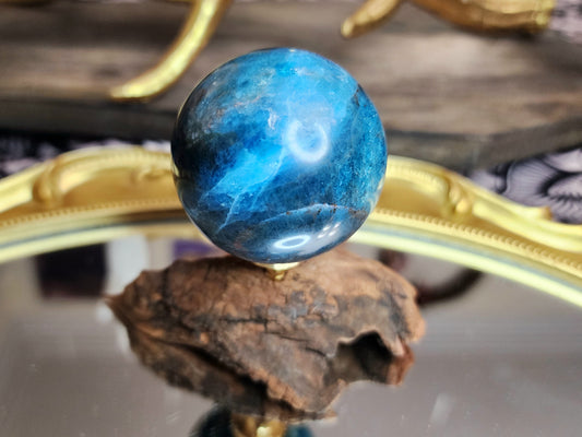 Blue Apatite Sphere A