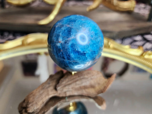 Blue Apatite Sphere B
