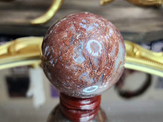 Red Moss Agate Sphere A